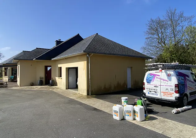Avant et après démoussage